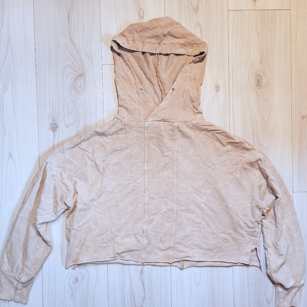 Rose Cropped Hoodie